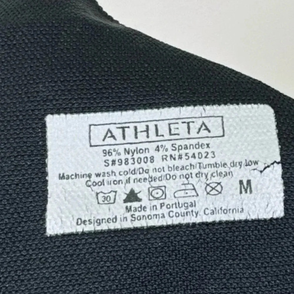 Athleta Breakthrough  Laser Cut Black Capri - Picture 9 of 15